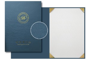 H.02 슬레이트블루 종이케이스　　　　　(금박인쇄,은박인쇄)(350g)
